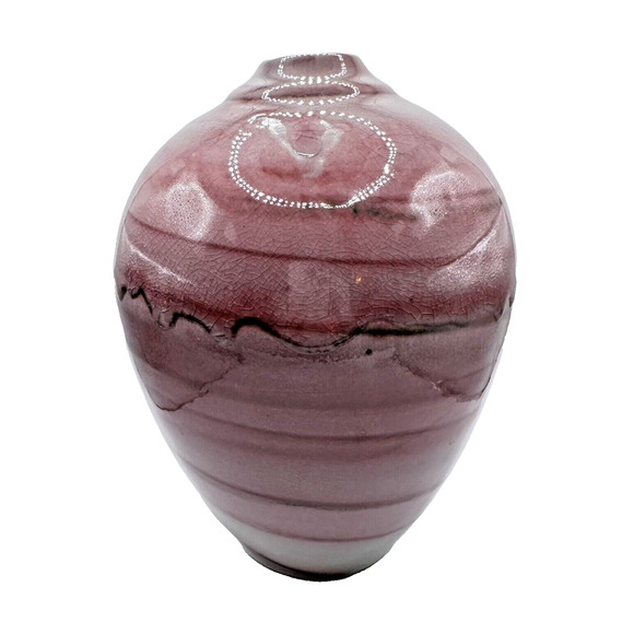 Vintage Vase Contemporary 80s - 90s Art Pottery Large 10 in x 6 In Hand Signed - Picture 2 of 11